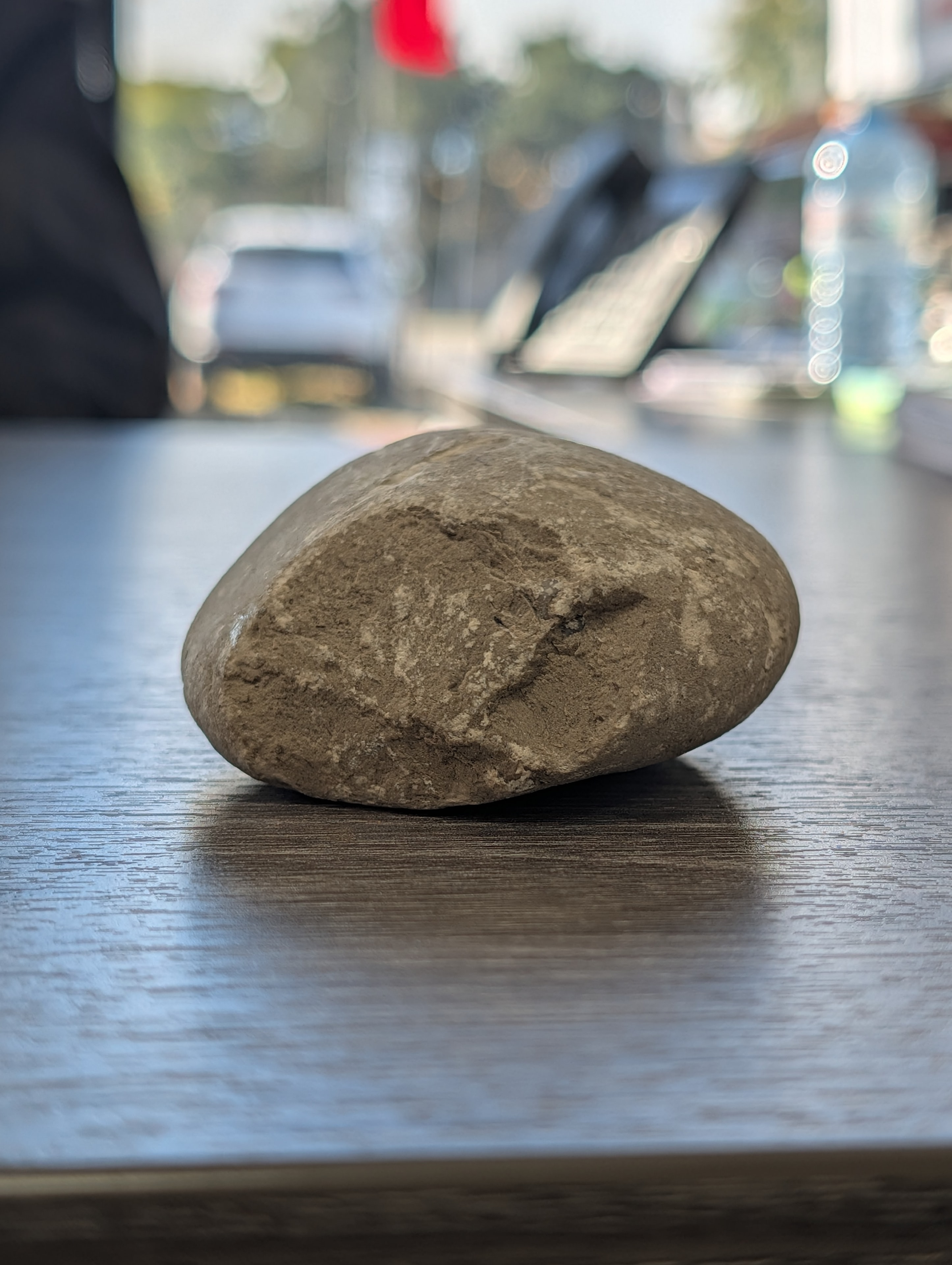 A stone — symbol of the devil's hardened, unbreakable heart